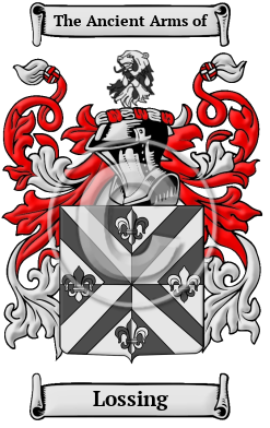 Lossing Family Crest Download (JPG) Heritage Series - 600 DPI