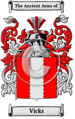 Vicks Family Crest Download (JPG) Heritage Series - 600 DPI