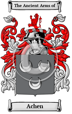 Achen Family Crest/Coat of Arms