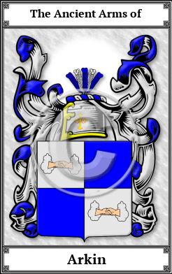 Arkin Family Crest Download (JPG)  Book Plated - 150 DPI