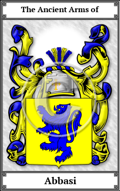 Abbasi Family Crest Download (JPG)  Book Plated - 150 DPI