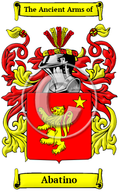 Abatino Family Crest/Coat of Arms