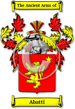 Abatti Family Crest Download (JPG) Legacy Series - 600 DPI