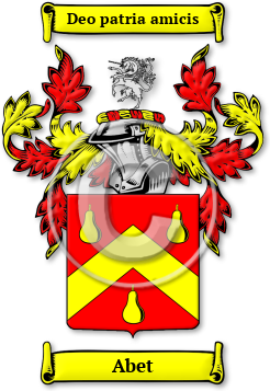 Abet Family Crest Download (jpg) Legacy Series - 150 DPI