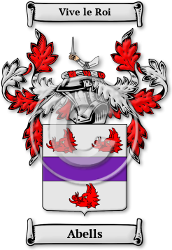 Abells Family Crest Download (jpg) Legacy Series - 150 DPI