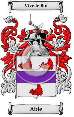 Able Family Crest/Coat of Arms