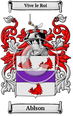 Ablson Family Crest/Coat of Arms