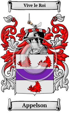 Appelson Family Crest/Coat of Arms