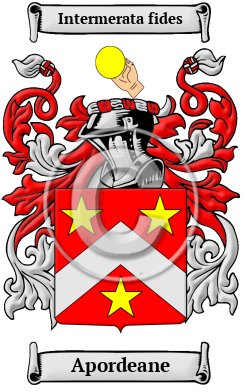 Apordeane Family Crest/Coat of Arms