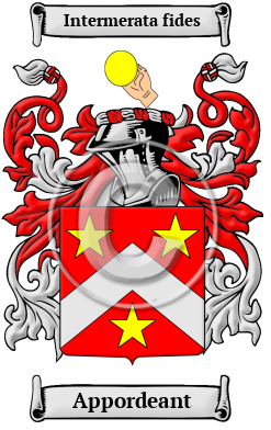 Appordeant Family Crest/Coat of Arms