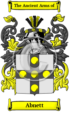 Abnett Family Crest/Coat of Arms