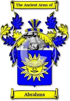 Abrahms Family Crest Download (jpg) Legacy Series - 150 DPI