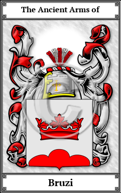Bruzi Family Crest Download (JPG)  Book Plated - 150 DPI