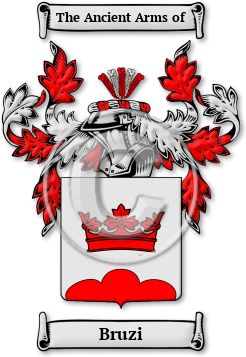 Bruzi Family Crest Download (jpg) Legacy Series - 150 DPI