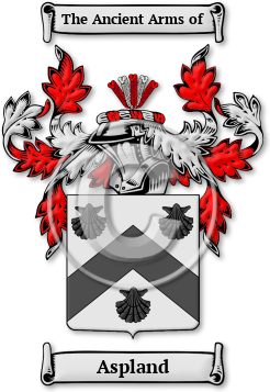 Aspland Family Crest Download (jpg) Legacy Series - 150 DPI