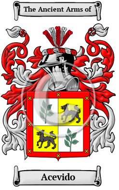 Acevido Family Crest/Coat of Arms