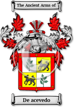 De acevedo Family Crest Download (jpg) Legacy Series - 150 DPI