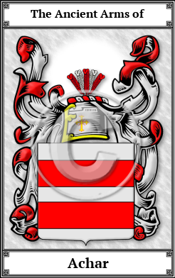 Achar Family Crest Download (JPG)  Book Plated - 150 DPI