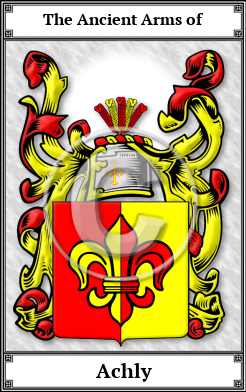 Achly Family Crest Download (JPG)  Book Plated - 150 DPI