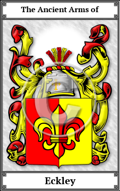 Eckley Family Crest Download (JPG) Book Plated - 600 DPI