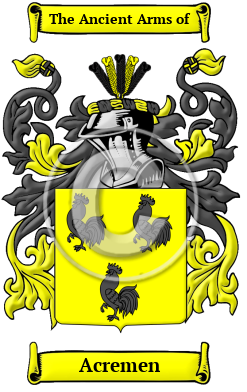Acremen Family Crest/Coat of Arms