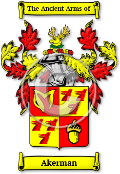 Akerman Family Crest Download (jpg) Legacy Series - 150 DPI