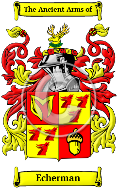 Echerman Family Crest/Coat of Arms