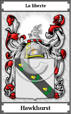 Hawkhurst Family Crest Download (JPG)  Book Plated - 150 DPI