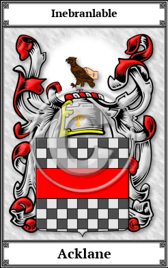 Acklane Family Crest Download (JPG)  Book Plated - 150 DPI