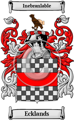 Ecklands Family Crest/Coat of Arms