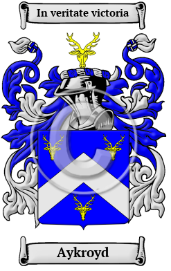 Aykroyd Family Crest/Coat of Arms