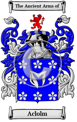 Aclolm Family Crest/Coat of Arms