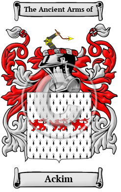 Ackim Family Crest/Coat of Arms