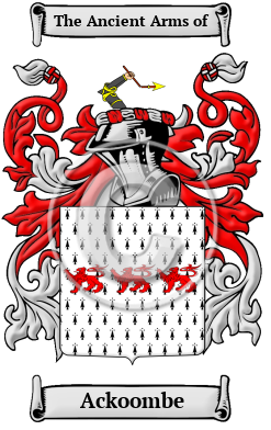 Ackoombe Family Crest/Coat of Arms