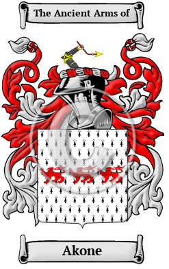 Akone Family Crest/Coat of Arms