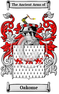 Oakome Family Crest/Coat of Arms