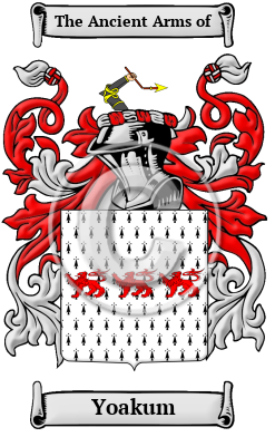 Yoakum Family Crest/Coat of Arms