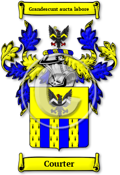 Courter Family Crest Download (jpg) Legacy Series - 150 DPI