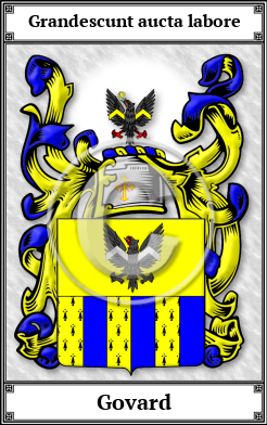 Govard Family Crest Download (JPG) Book Plated - 600 DPI