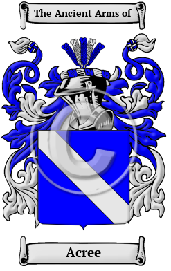 Acree Family Crest/Coat of Arms