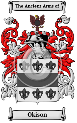 Okison Family Crest/Coat of Arms
