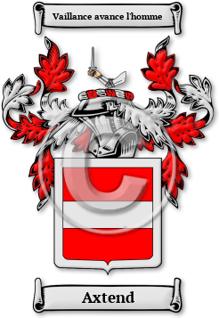 Axtend Family Crest Download (jpg) Legacy Series - 150 DPI