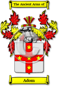 Adom Family Crest Download (JPG) Legacy Series - 600 DPI