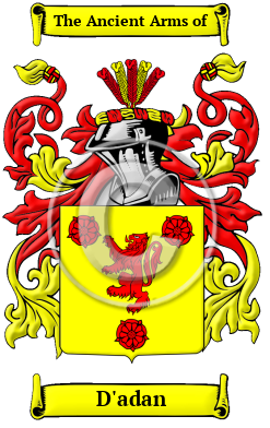D'adan Family Crest Download (JPG) Heritage Series - 300 DPI