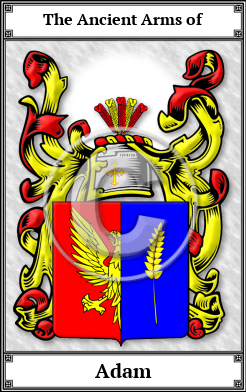 Adam Family Crest Download (JPG)  Book Plated - 150 DPI