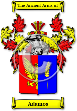Adamos Family Crest Download (jpg) Legacy Series - 150 DPI
