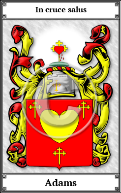Adams Family Crest Download (JPG)  Book Plated - 150 DPI