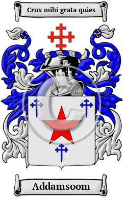 Addamsoom Family Crest/Coat of Arms
