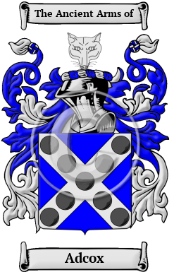 Adcox Family Crest/Coat of Arms