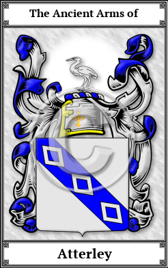 Atterley Family Crest Download (JPG) Book Plated - 300 DPI